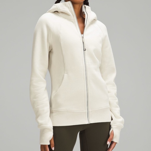 lululemon athletica Jackets & Blazers - Off white Luluemon full zip scuba size 2 with hood
